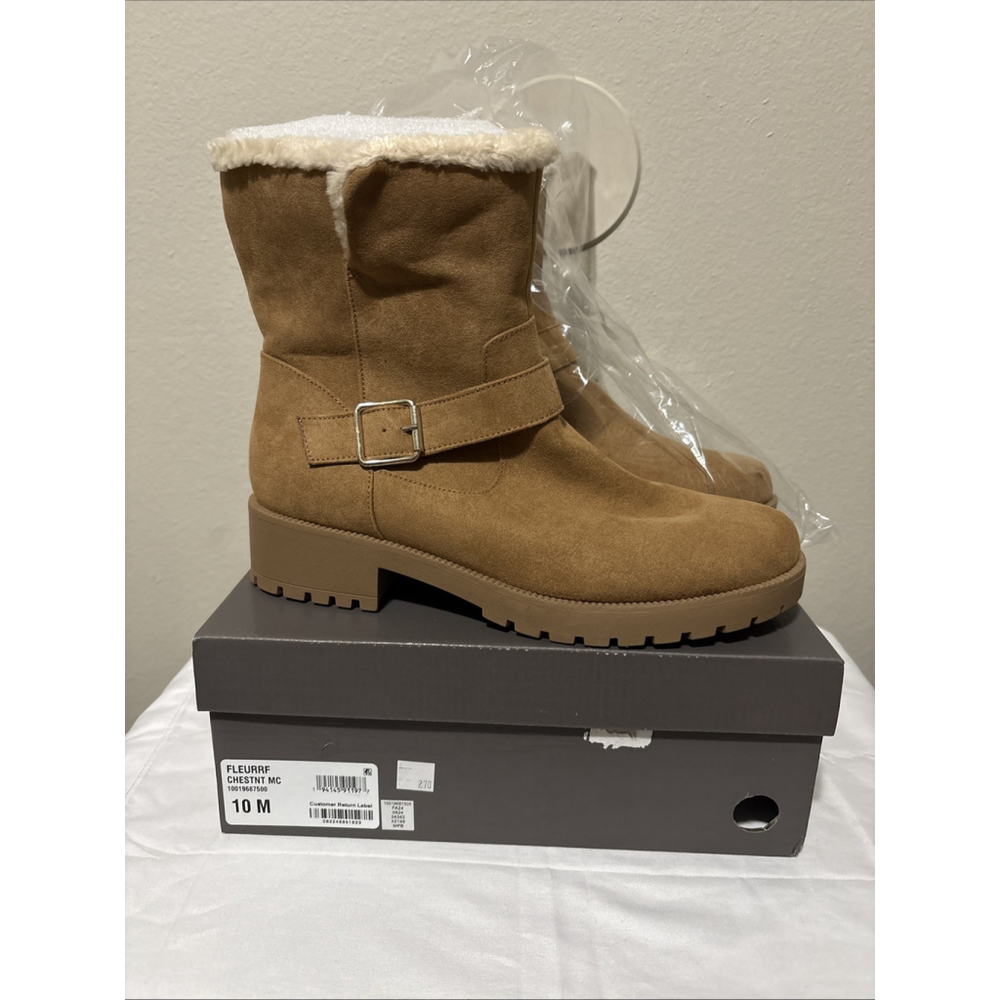 Style And Co. Fleurrf Chestnut Boots SIZE 10M